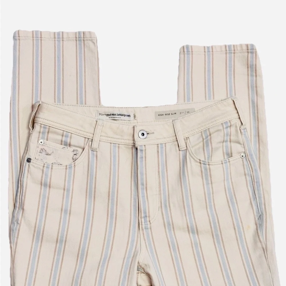 Anthropologie Pilcro Fleur High-Rise Slim Boyfriend Jeans Size 28 - Picture 5 of 13